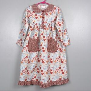 American Girl Bitty Baby girls Crazy Daisy floral Nightgown, size medium.